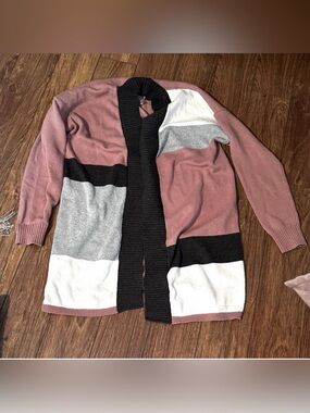 Loft knit open front cardigan